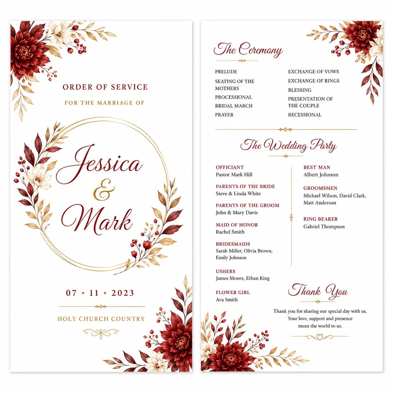 Order of Program Printing thumbnail 3