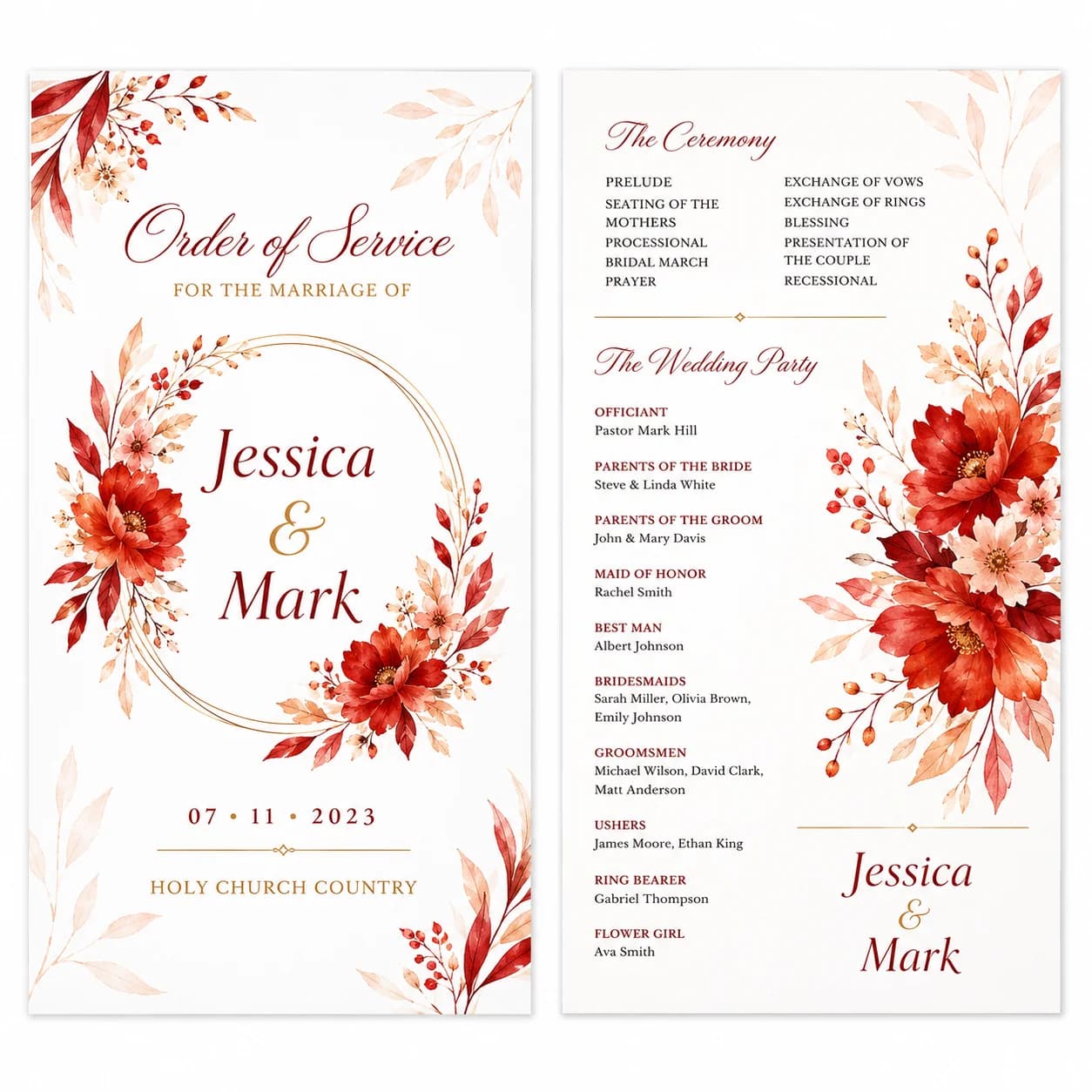 Order of Program Printing thumbnail 2