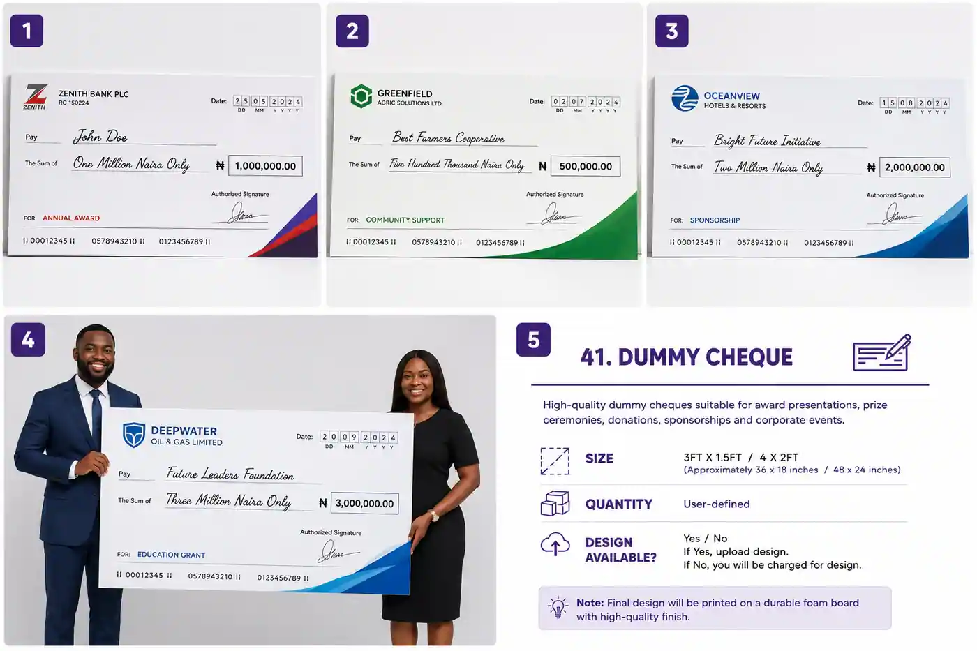 Dummy Cheque thumbnail 2