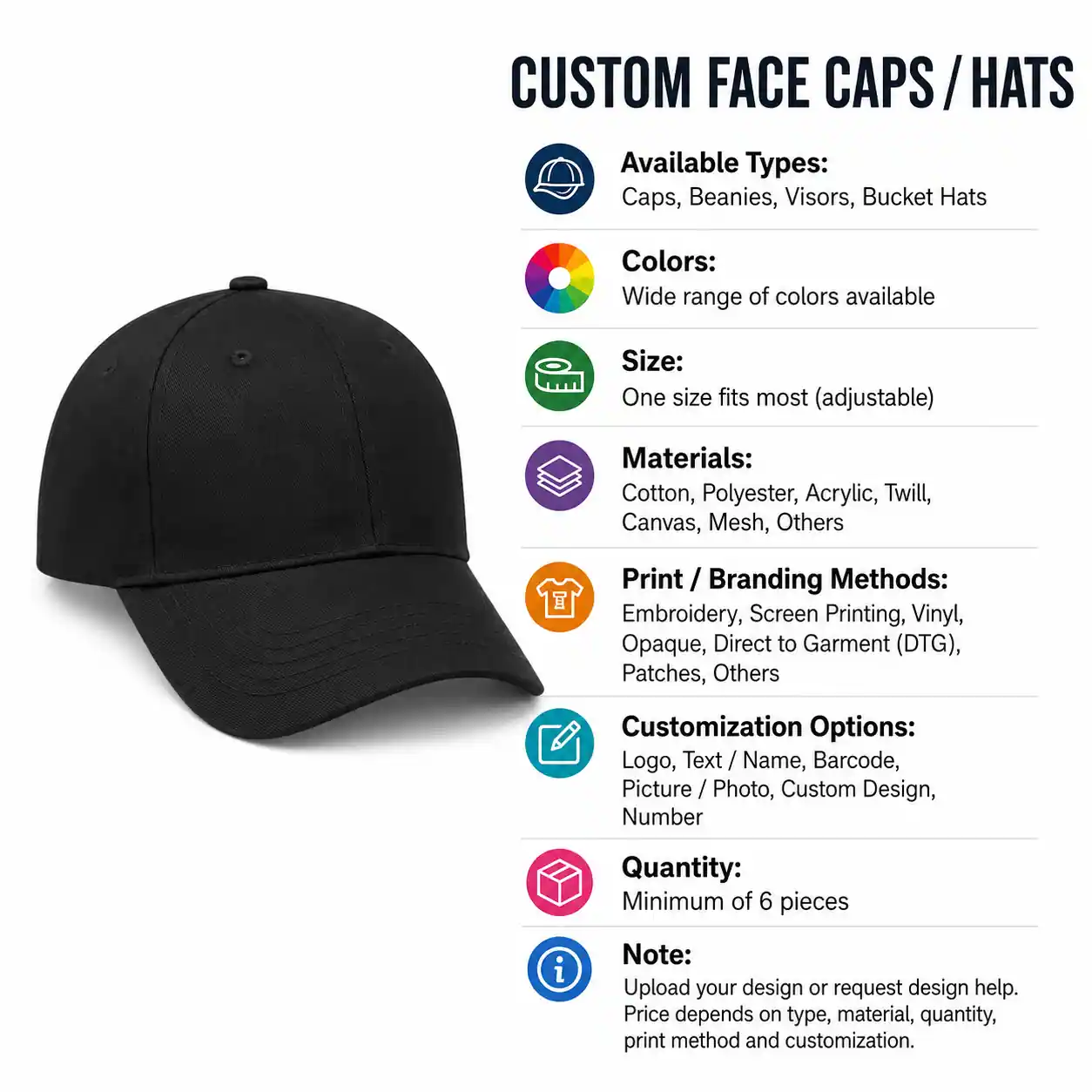 Face Caps & Hats Printing thumbnail 7