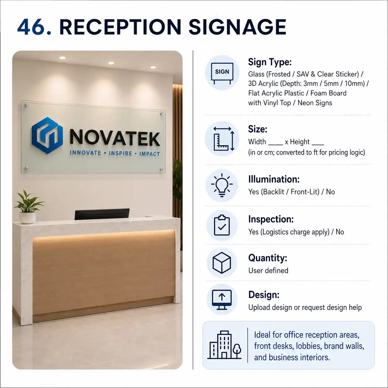 Reception Signage thumbnail 5