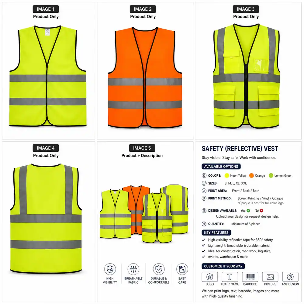 Safety Reflective Vest Printing thumbnail 8